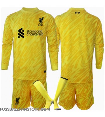 Liverpool Torwart Replik 3rd trikot Kinder 2024-25 Langarm (+ Kurze Hosen)